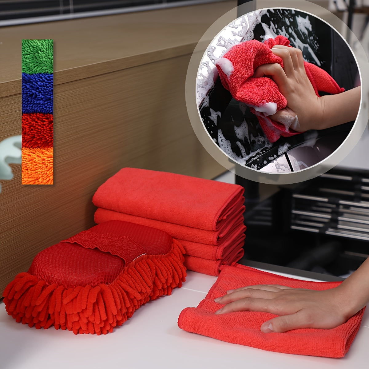 Mikrofiber Biltvättset – Svamp och Handdukar för Bländande Resultat