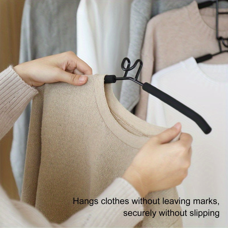 Multi-Layer Hanger Set – 5-i-1 Platsbesparande Organisatör med Halkfria Skumkuddar