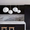 Vit Kisel Hänglampa - Modern & Minimalistisk