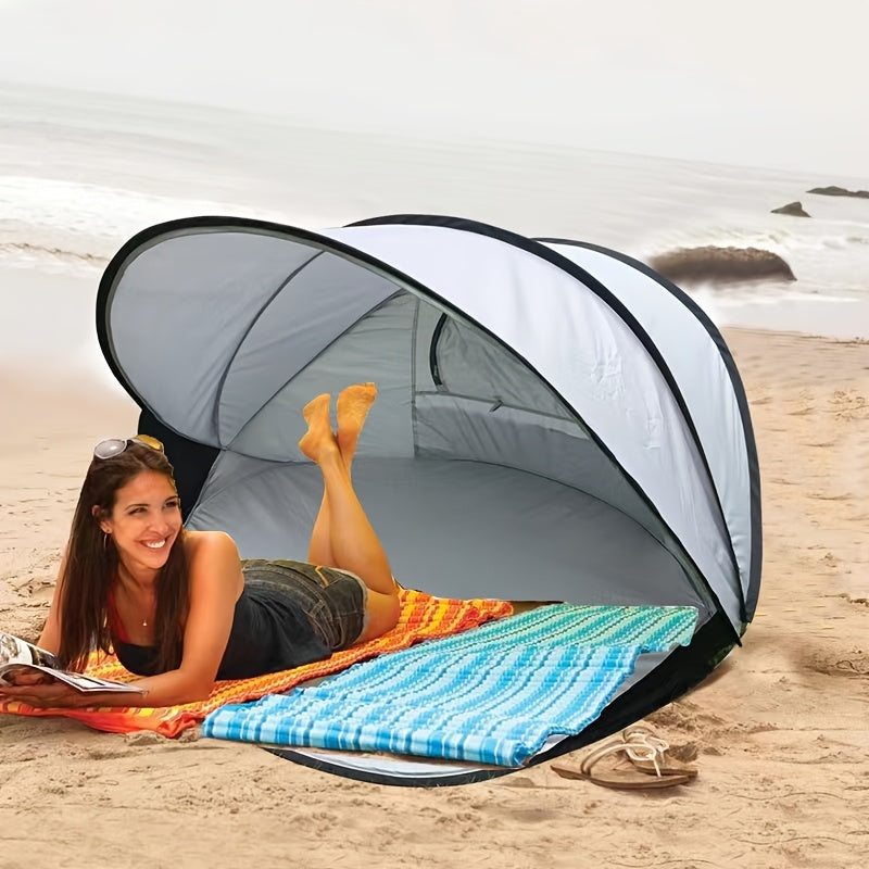 Snabb Pop-Up Strandtält – Lätt att Sätta Upp och Skydd för Alla