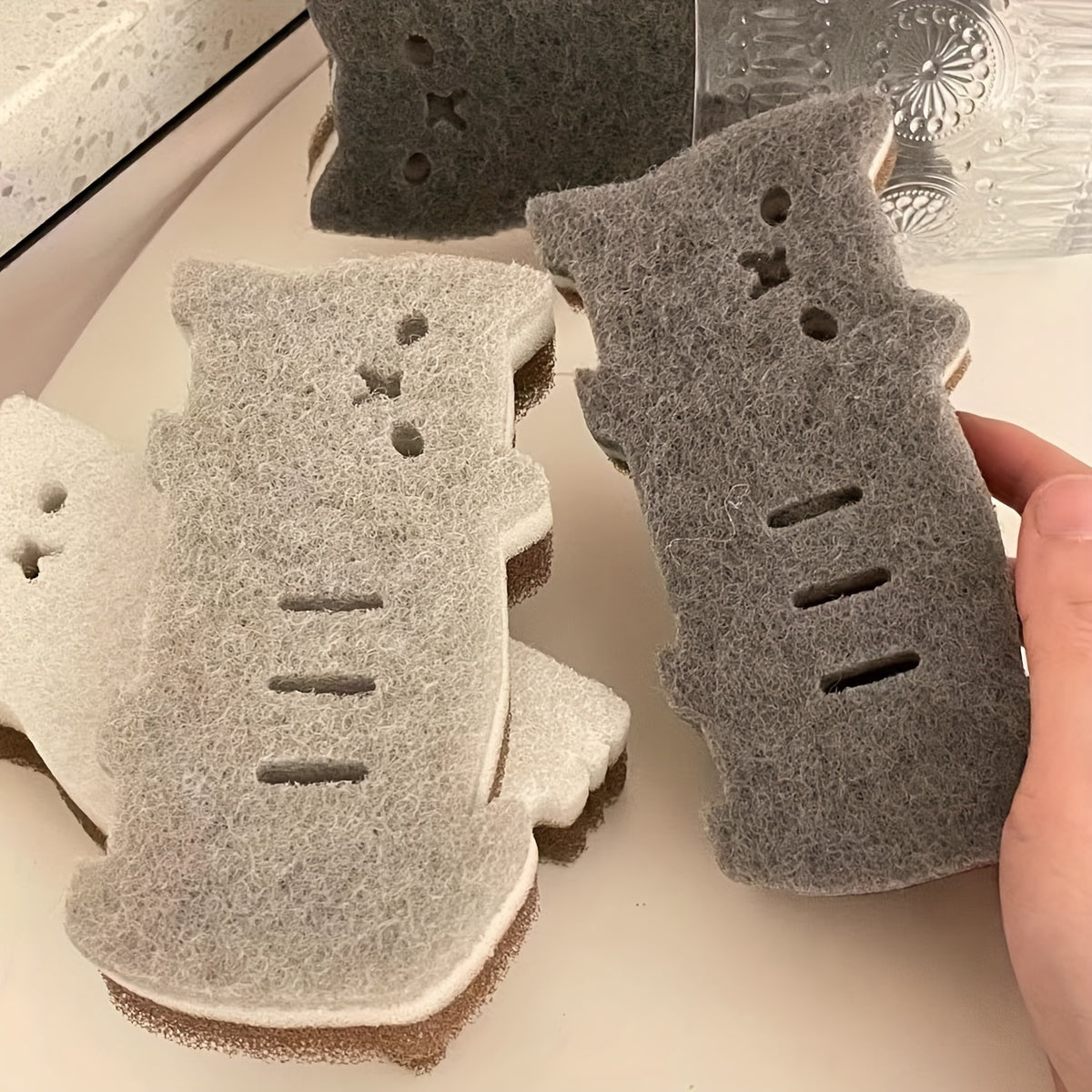 Purrfect Clean Katt Svamp Set – Hållbar, Söt och Super Funktionell