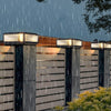 Modern LED Utomhus Stolplampa - Ribbat Glas
