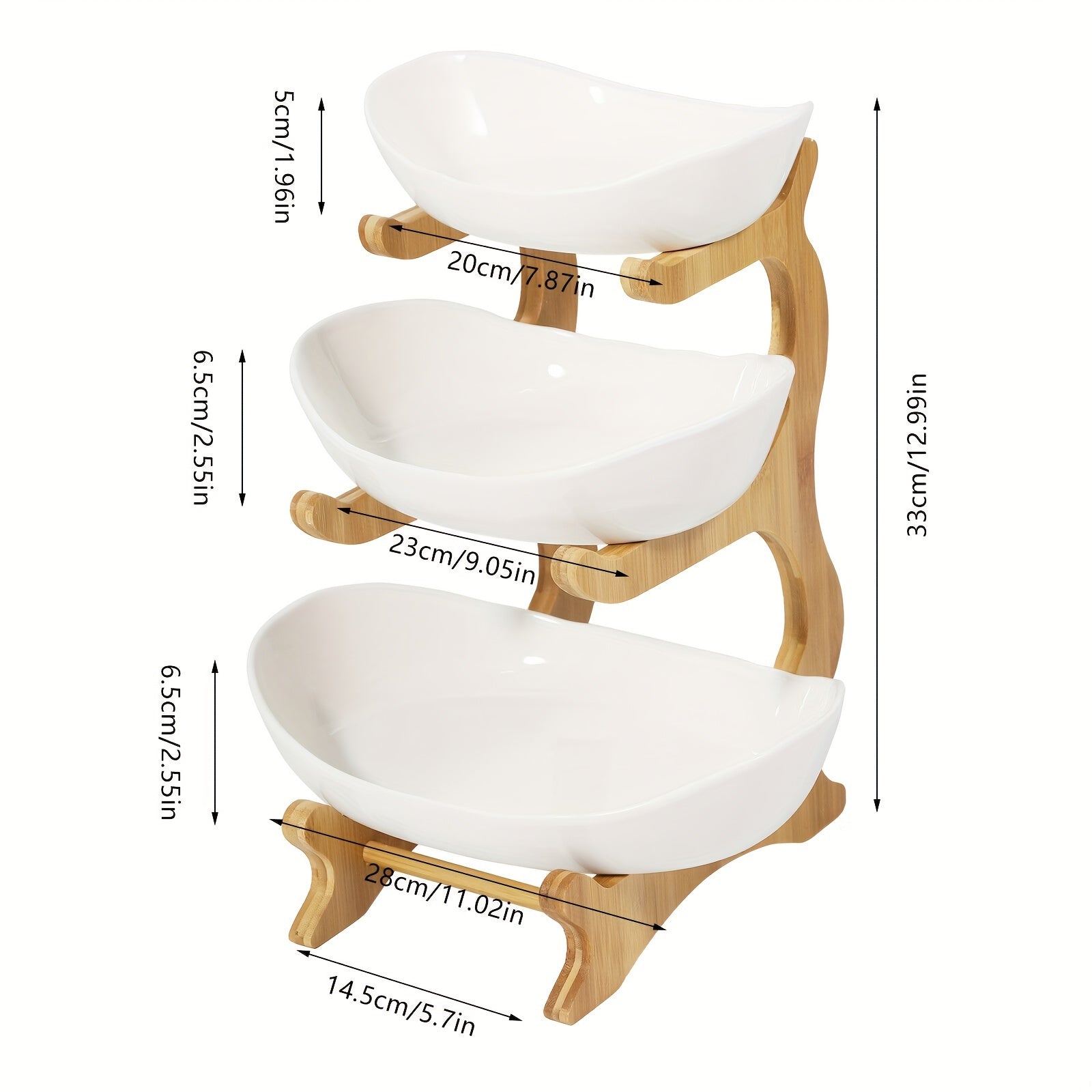 NatureStack 3-tiers fruktkorg – Rymlig och funktionell