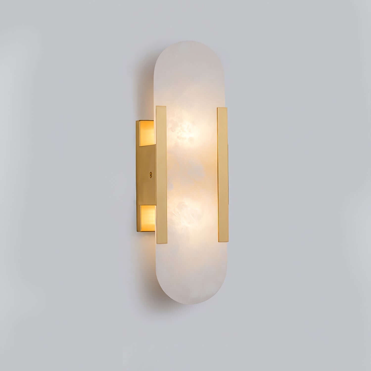 Modern Vägglampa - Alabaster & Metall