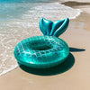 Uppblåsbar Pool Float i Sjöjungfruskal – Ergonomisk Design med Kudde