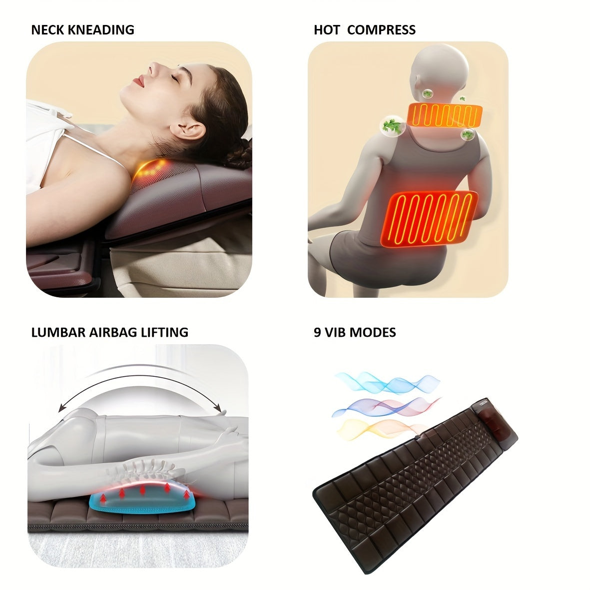 Massage-madrass med helkroppsmassage – Komfort och avkoppling i ett