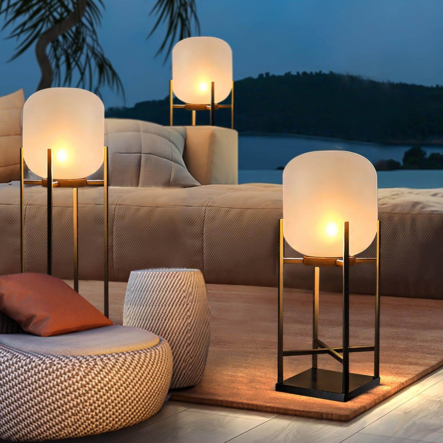 Solenergi Utomhus Golvlampa - Hållbar