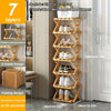 Smart Bamboo Shoe Rack – Kompakt och Praktisk för Entrén