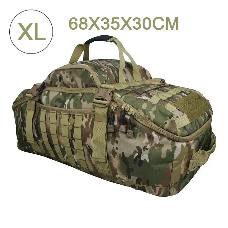 Stor Taktisk Resväska och Ryggsäck - TrailTrek Duffle