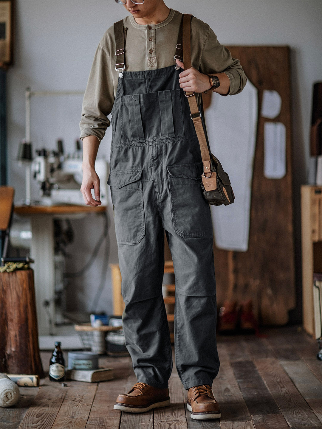 Overall - WorkFit - Casual Stil - Bekväma Fickor