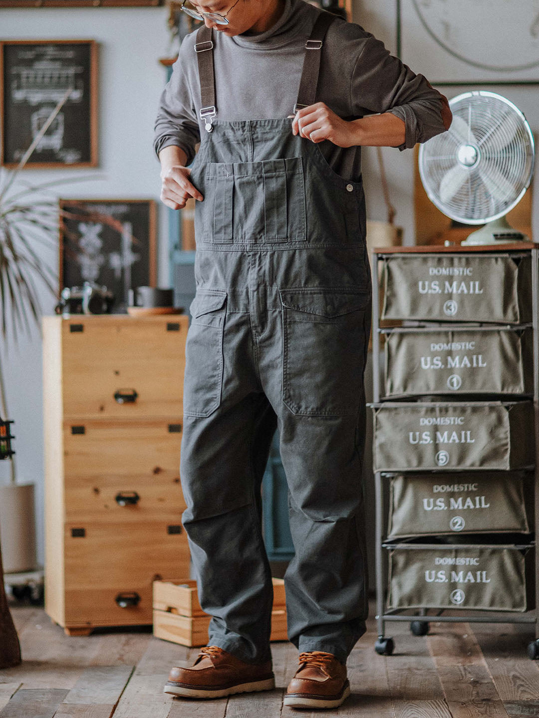 Overall - WorkFit - Casual Stil - Bekväma Fickor