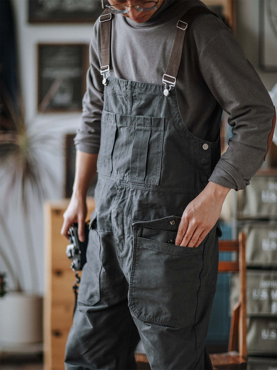 Overall - WorkFit - Casual Stil - Bekväma Fickor