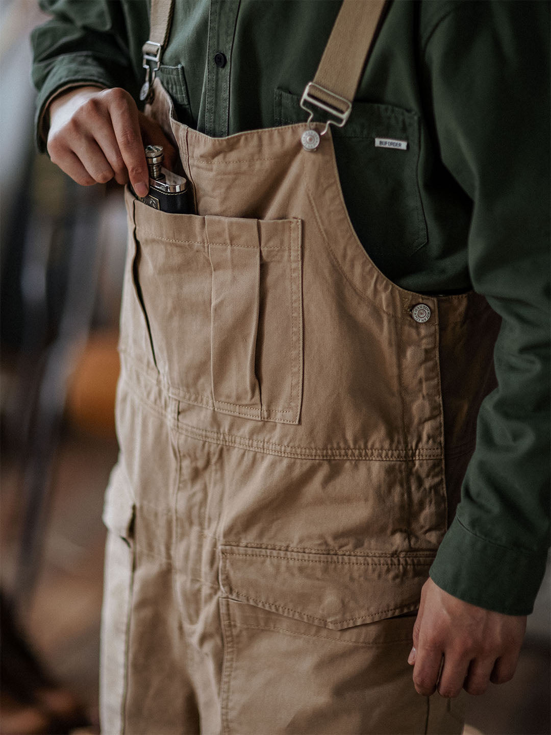 Overall - WorkFit - Casual Stil - Bekväma Fickor