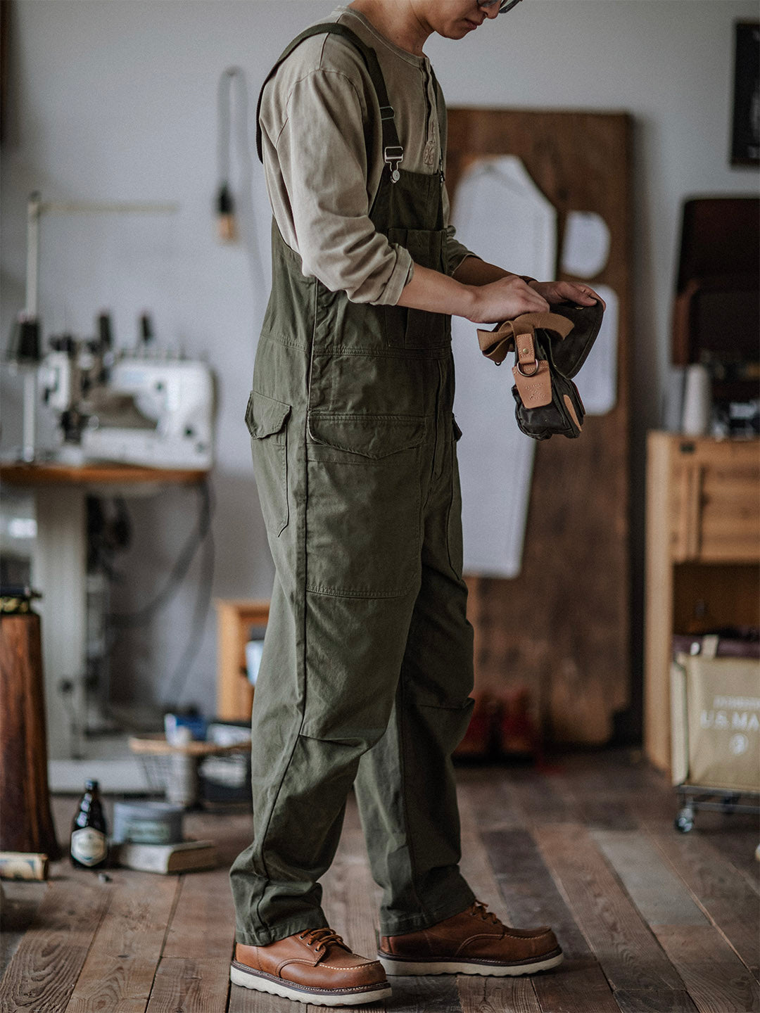 Overall - WorkFit - Casual Stil - Bekväma Fickor