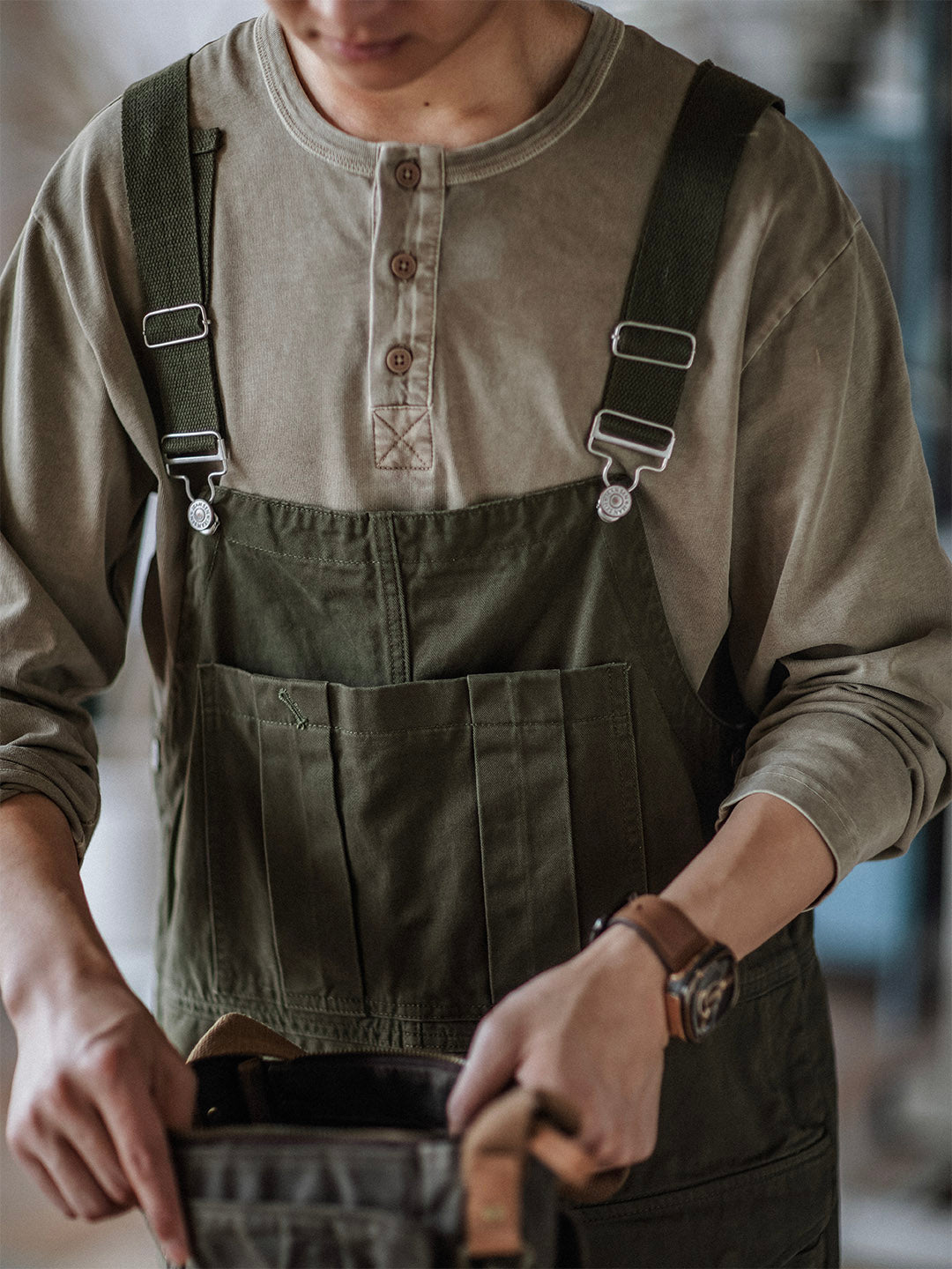 Overall - WorkFit - Casual Stil - Bekväma Fickor