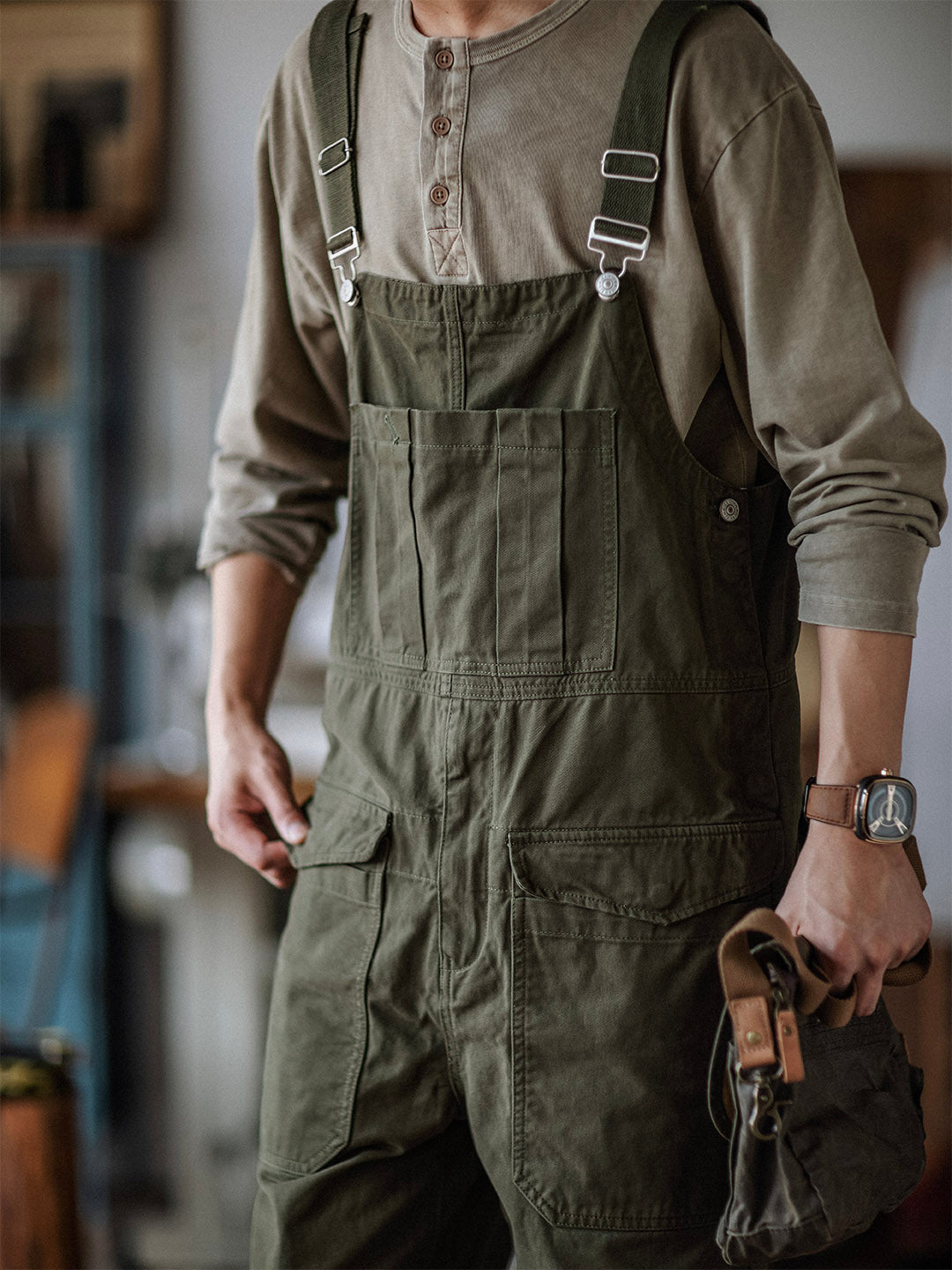 Overall - WorkFit - Casual Stil - Bekväma Fickor