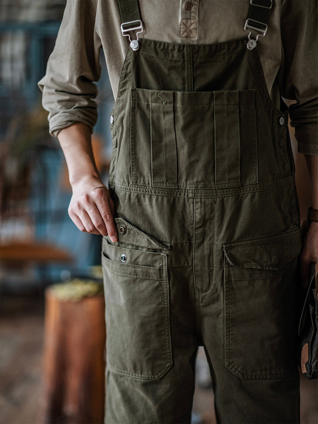 Overall - WorkFit - Casual Stil - Bekväma Fickor