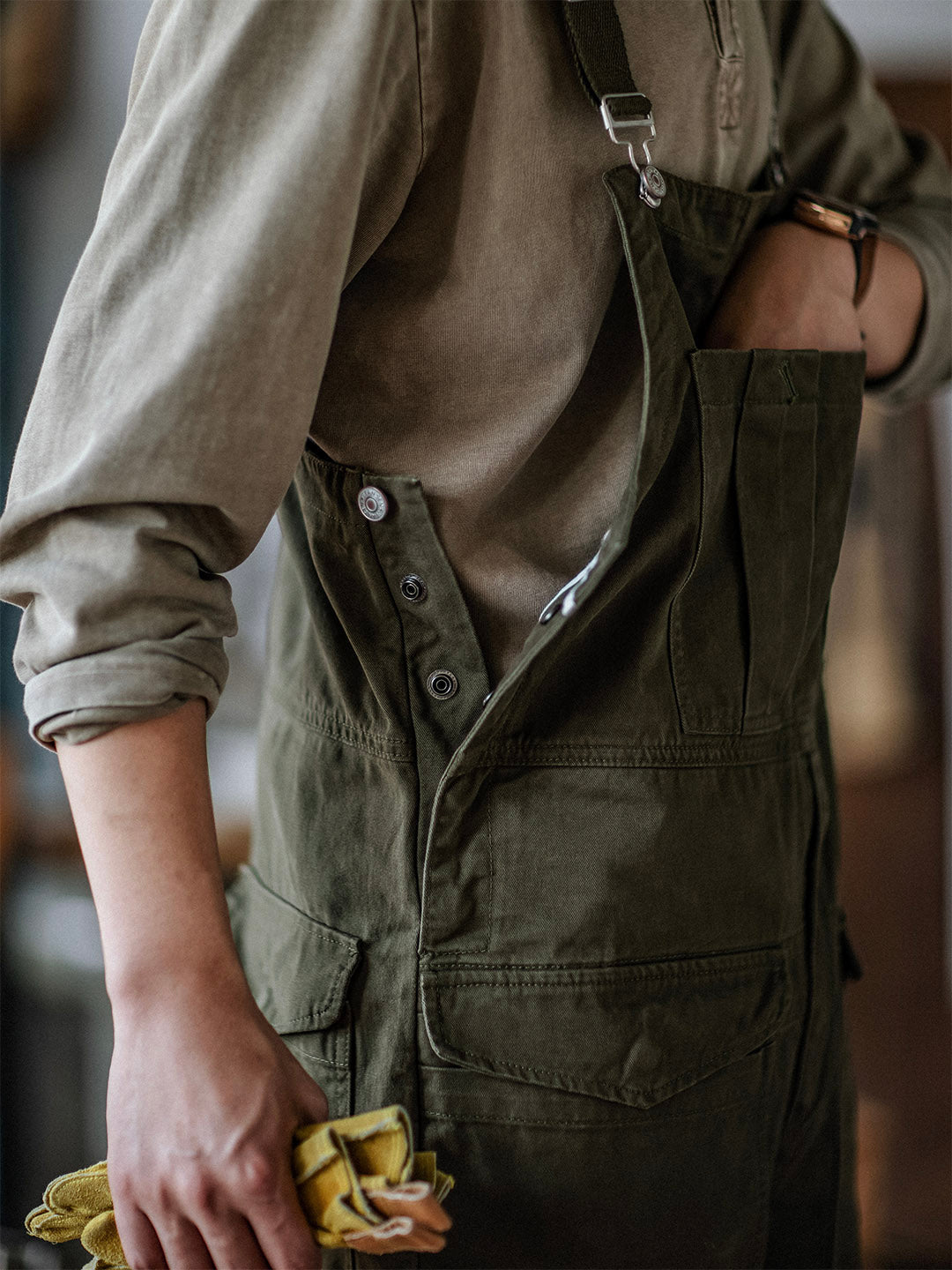 Overall - WorkFit - Casual Stil - Bekväma Fickor