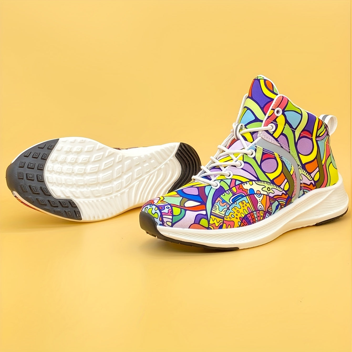 Kvinnors Färgglada Sneakers – Halkfria Säsongsoberoende Skor