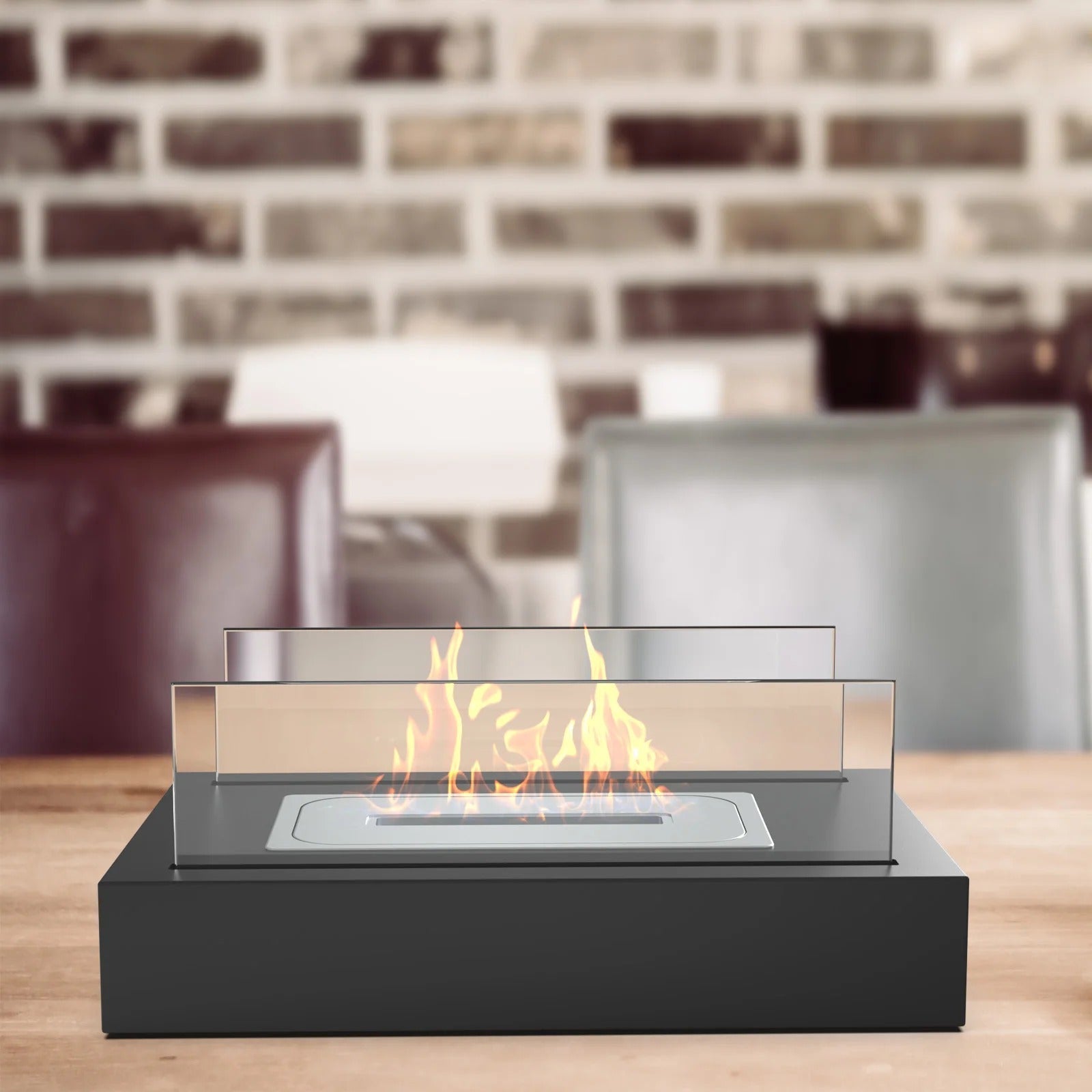 Serene Flame Luxe Eldstad – Skapa Magiska Kvällar med Eld och Stil
