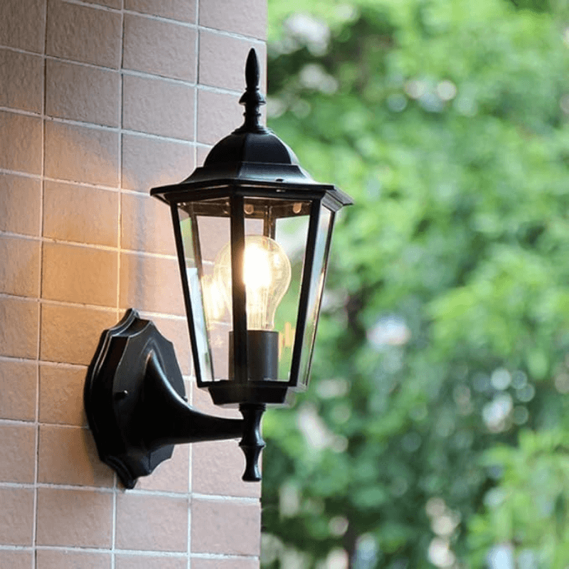 Retro Utomhus Vägglampa - Trädgårdsdekoration