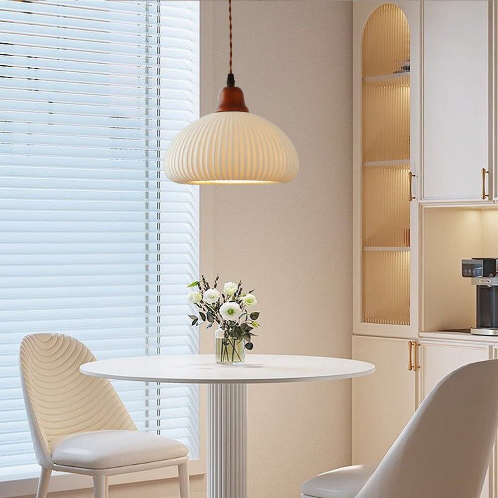 Stilren Keramisk Taklampa - Rustik Design