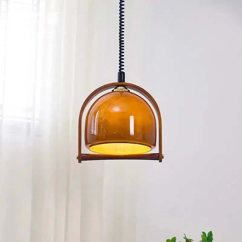 Taklampa i trä - Bauhausdesign