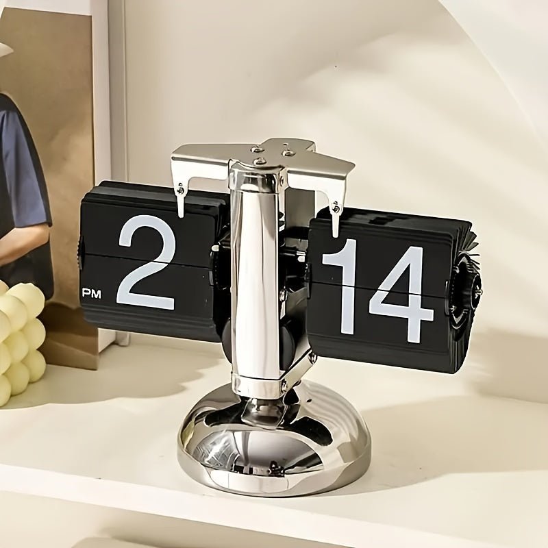 PrestigeTime Flip Clock | Snygg och hållbar retroklocka med automatisk sidvändning