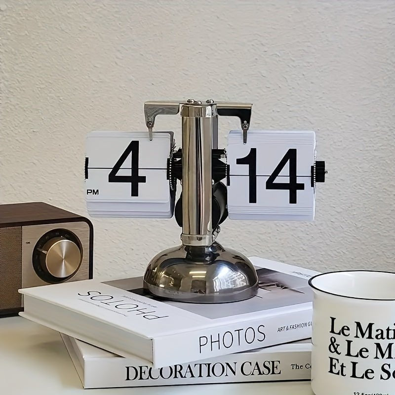 PrestigeTime Flip Clock | Snygg och hållbar retroklocka med automatisk sidvändning