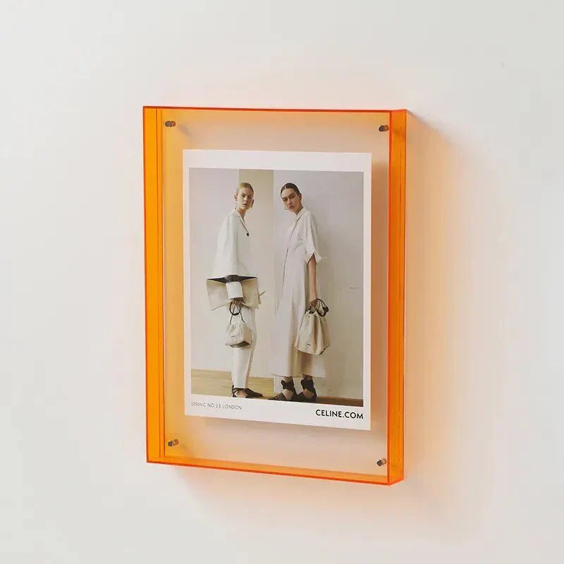 Vibrant Acrylic Display Frame – Moderna Färgglada Fotohållare