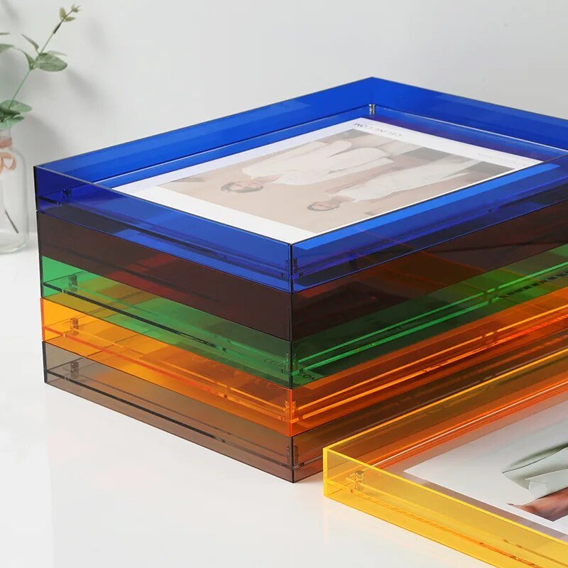 Vibrant Acrylic Display Frame – Moderna Färgglada Fotohållare