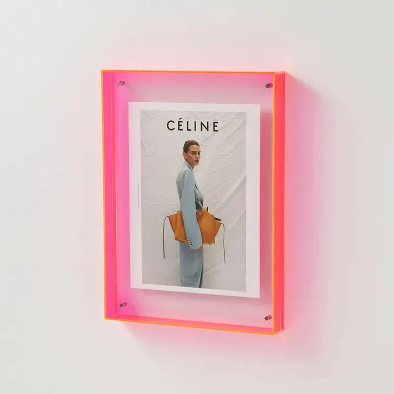 Vibrant Acrylic Display Frame – Moderna Färgglada Fotohållare