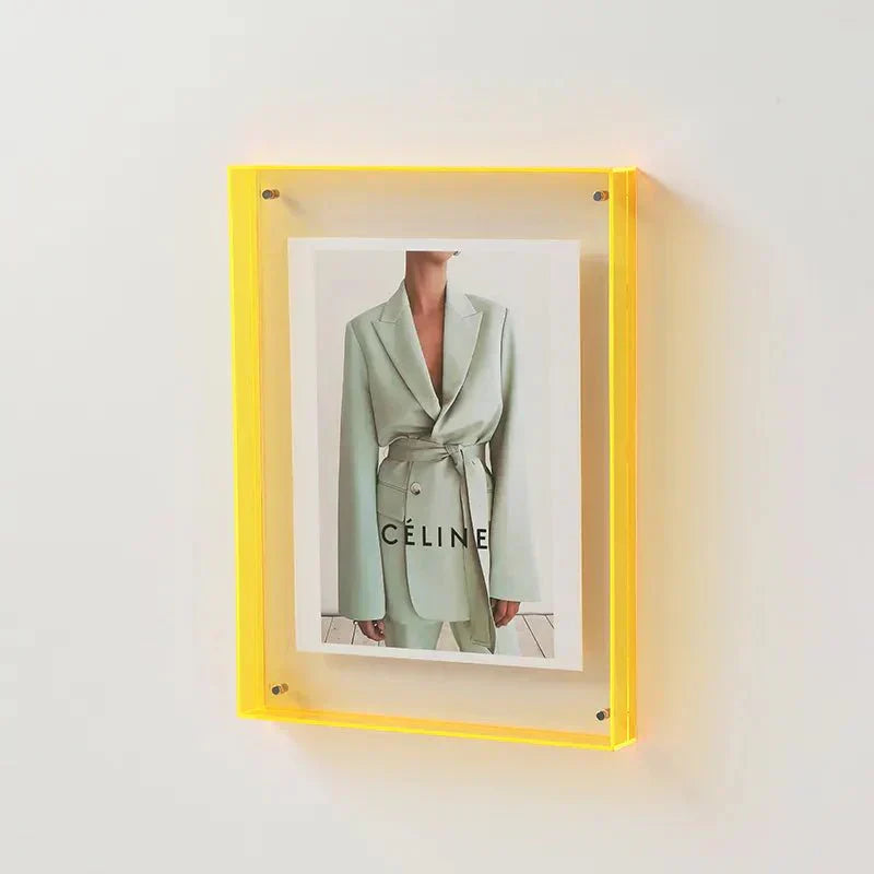 Vibrant Acrylic Display Frame – Moderna Färgglada Fotohållare