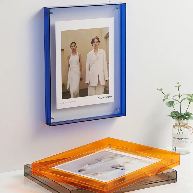 Vibrant Acrylic Display Frame – Moderna Färgglada Fotohållare
