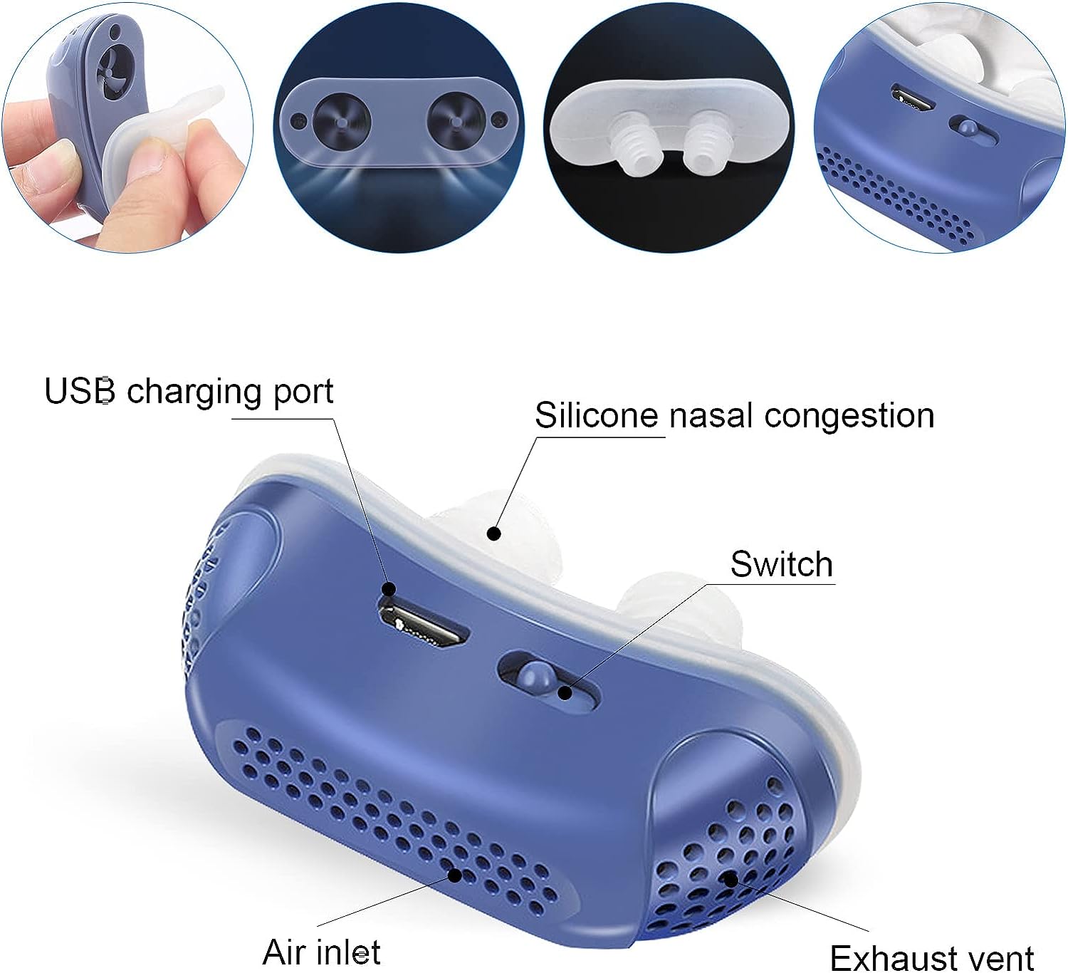 Micro CPAP Sömnapné-apparat - Anti-Snarkning