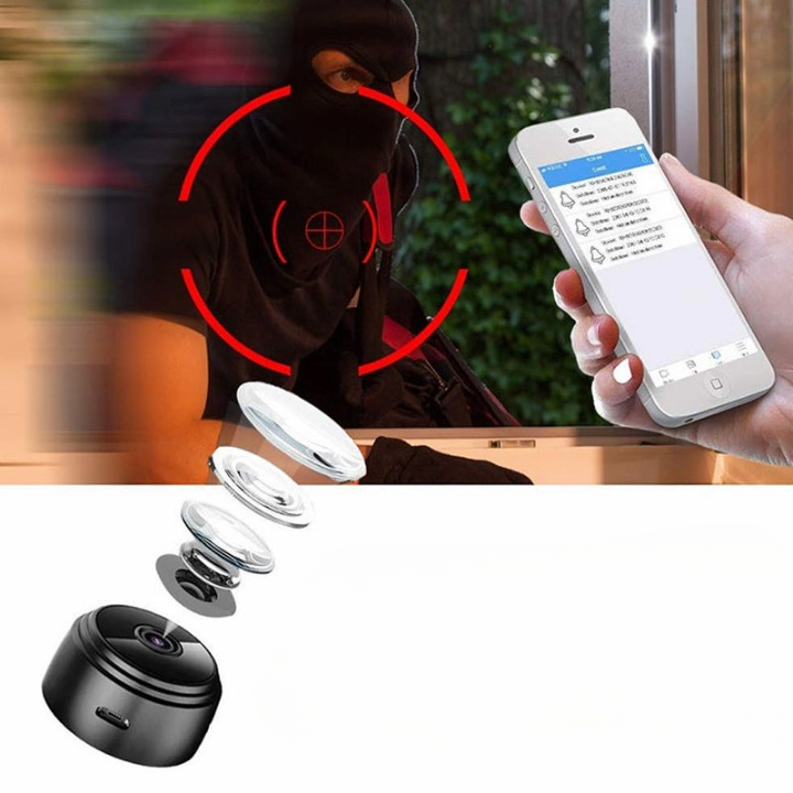 SilentWatch | Kompakt Trådlös Mini Övervakningskamera