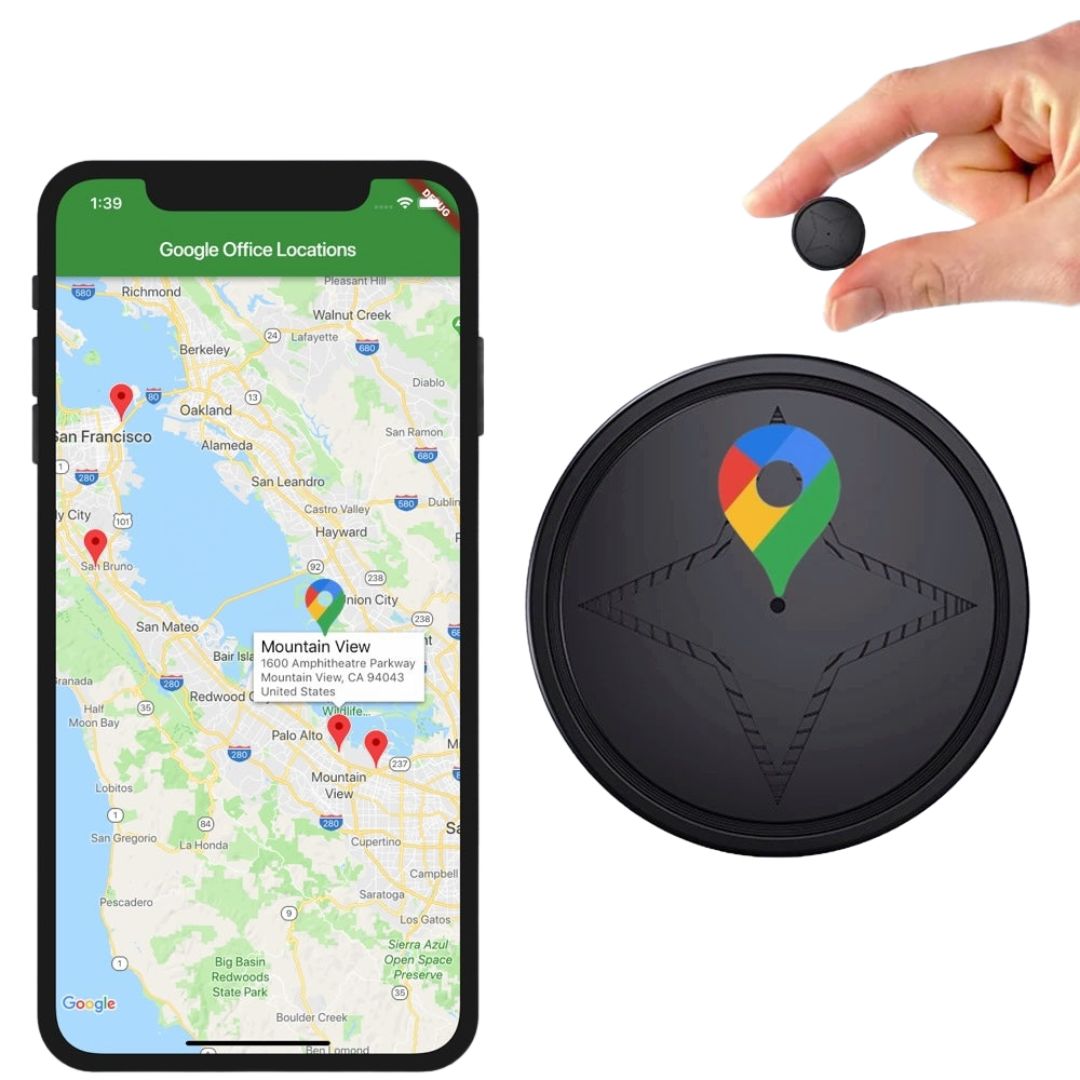 Magnetiska GPS-tracker - Realtidsuppföljning - Säker för Fordon