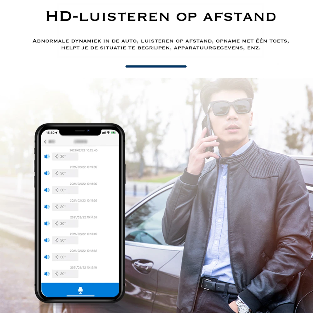 Magnetiska GPS-tracker - Realtidsuppföljning - Säker för Fordon