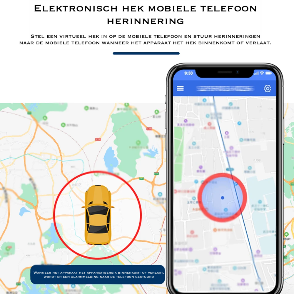 Magnetiska GPS-tracker - Realtidsuppföljning - Säker för Fordon