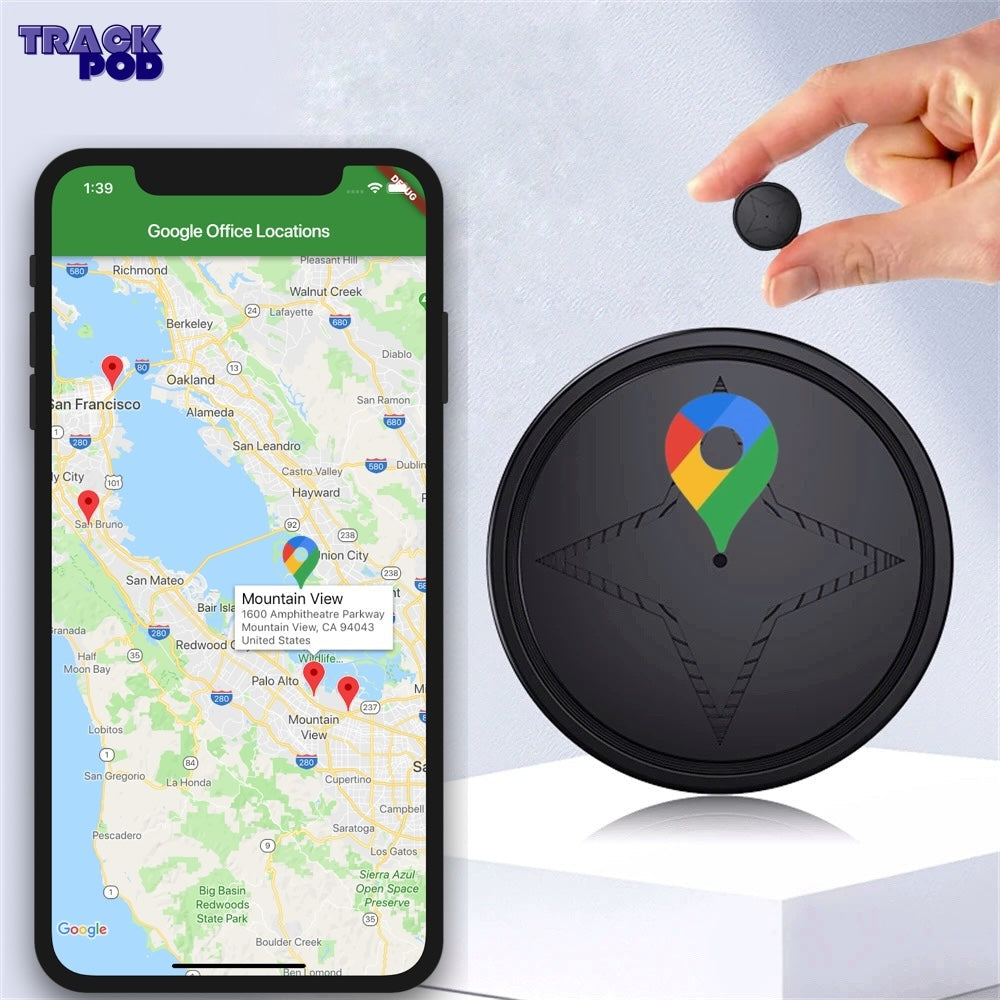 Magnetiska GPS-tracker - Realtidsuppföljning - Säker för Fordon