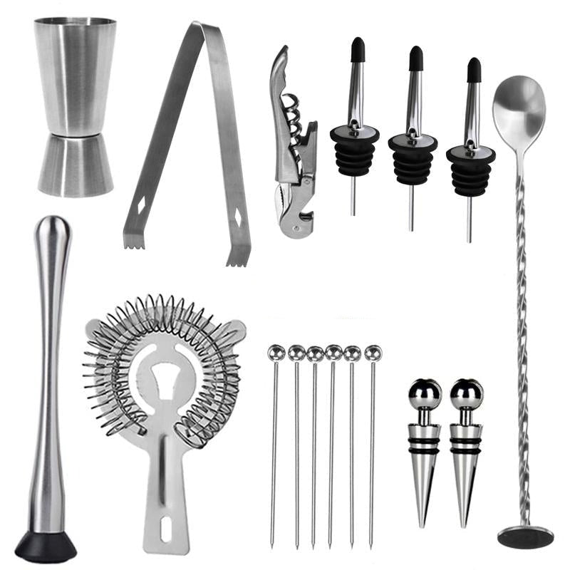 Komplett Cocktailshaker Set - MixMaster - Lyxig Bartender Kit