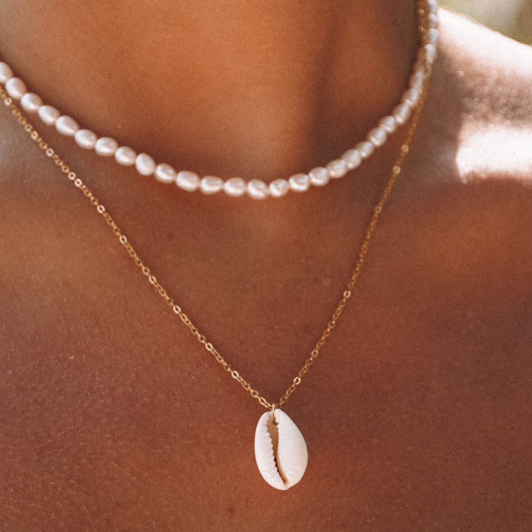 Kauri Snäcka Halsband med Hänge - Isla