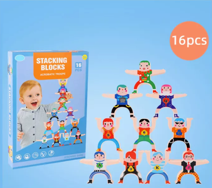 Woods™ Stapelspel - Kreativt & Utbildande Barnleksaker