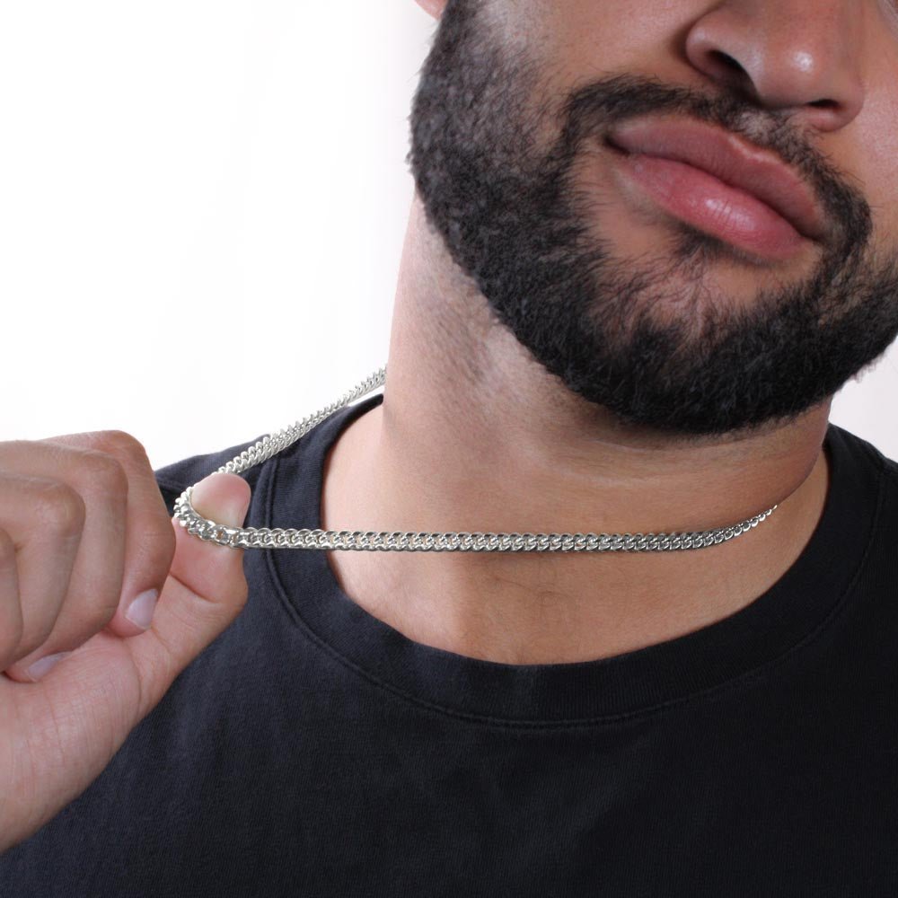 Till Min Man - Högkvalitativ Cuban Chain Halsband 18K Förgyllt