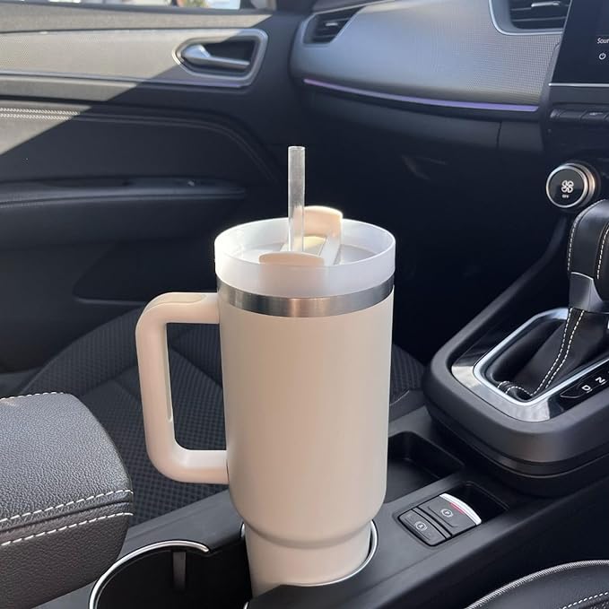 Vakuumisolerad Kopp med Lock och Sugrör – ThermoTumbler