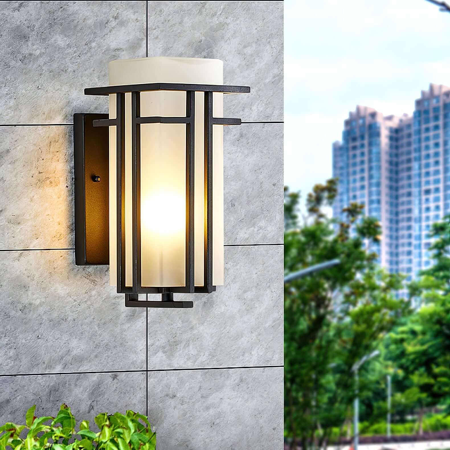 Utomhus Vägglampa - Järn & Glas