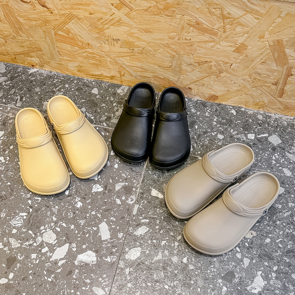 Halkfria Trädgårds- och Arbetsklumpar för Män – Bekväma Slip-ons för Alla Säsonger