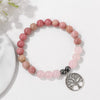 Naturlig Kristall Livets Träd Armband – Mila