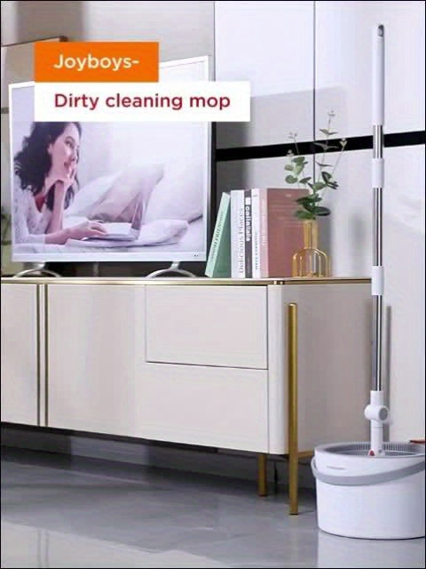 FlexiClean Spin Mop Set – Handsfree, Justerbar och Effektiv Städning