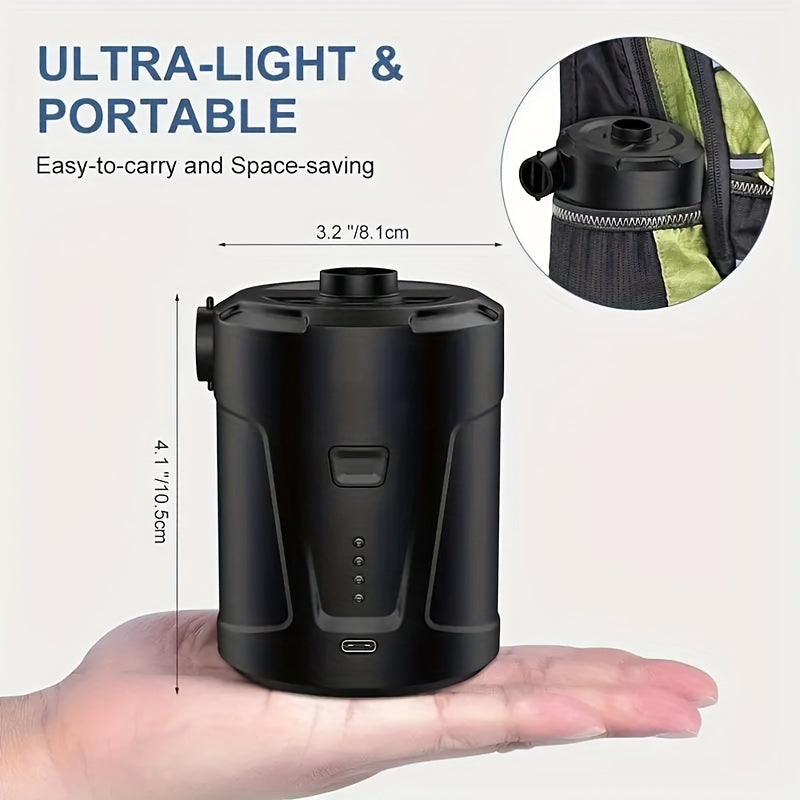Uppladdningsbar Mini Luftpump – Trådlös & Ultralätt för Utomhusbruk
